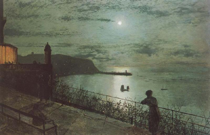 Atkinson Grimshaw Scarborough from Seats near the Grand Hotel Germany oil painting art